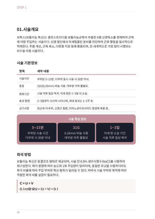 시술 01 · 보톡스 실전